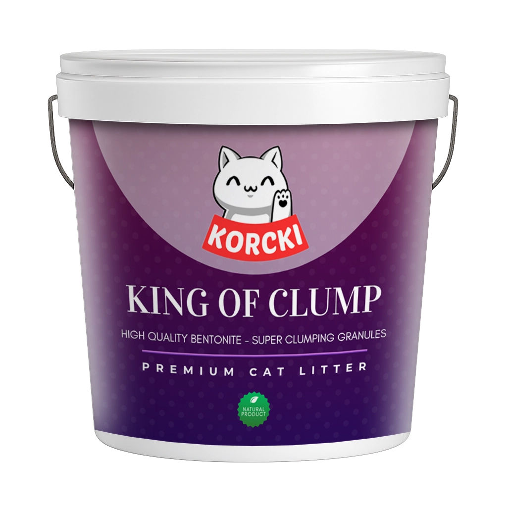 King of Clump high absorption cat litter with antibacterial protection and dust-free 3 mm granules korcki